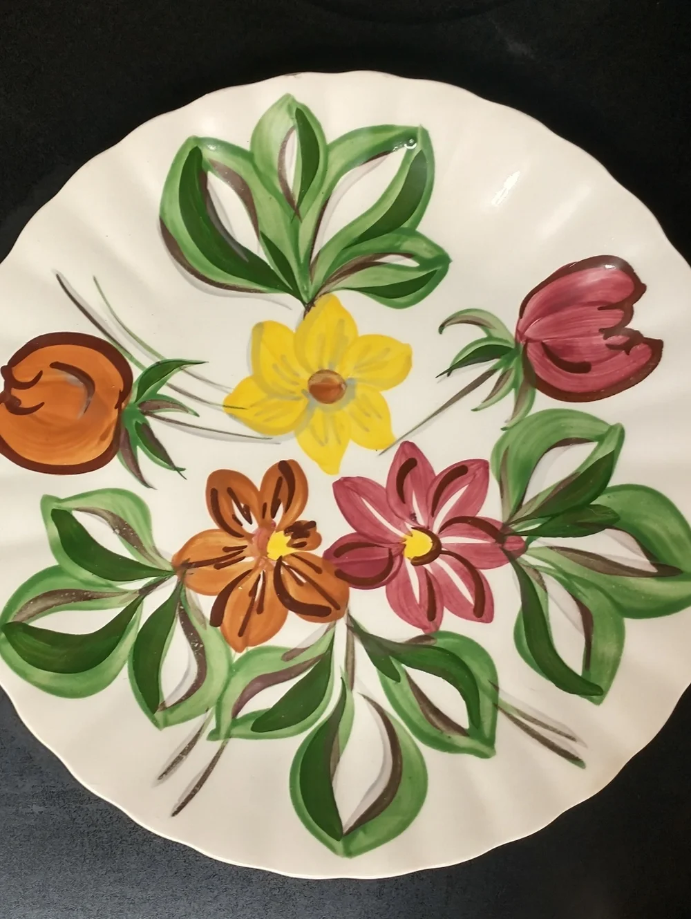 Blue Ridge Southern Potteries Hand Painted Floral 10